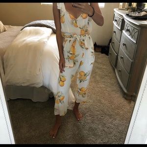 For love and lemons lemon jumpsuit